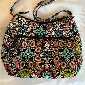 Vera Bradley Brown and Teal Handbag